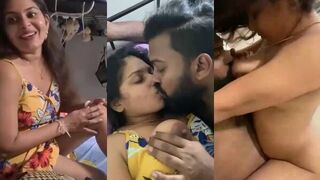 Newly married indian couples romance sex during honeymoon