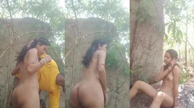 Newly married young village couple making hot porn
